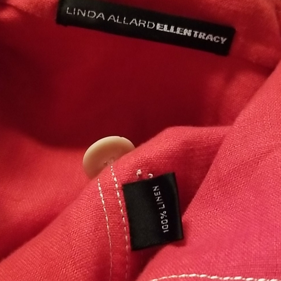 Linda Allarded Ellen Tracy red jacket like new - Picture 3 of 7